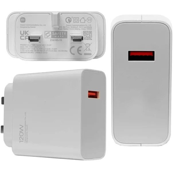 شارژر 120 وات اورجینال سرکارتنی شیائومی هایپر شاپ اریوان